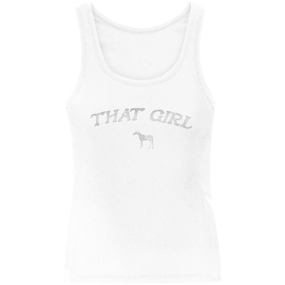 Beyonce Renaissance THAT GIRL Rhinestone Tank Top - Picture 1 of 2